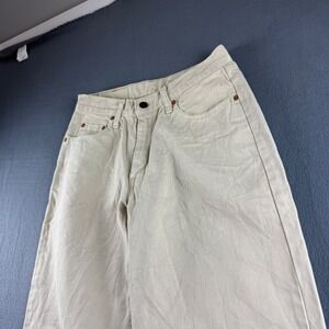 Vintage Levis 626 Jeans Women's 28x30 Beige Orange Tab Mom 90s Y2K High Rise